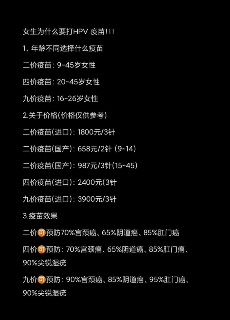 为什么要打九价人乳头瘤是预防什么的 为什么要打九价